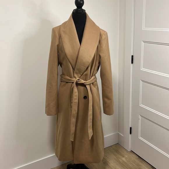 le chateau Jackets & Blazers - LE CHATEAU Ladies Brown Pea Coat